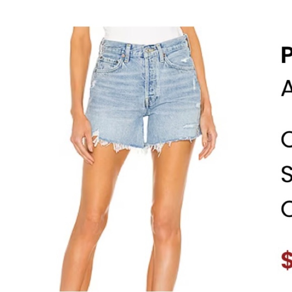 Agolde Parker long Jean Shorts
